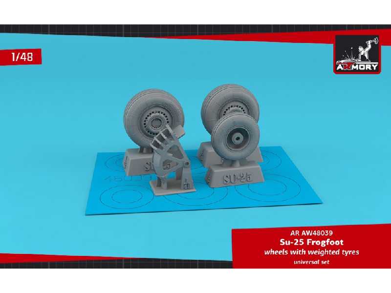 Sukhoj Su-25 Frogfoot Wheels W/ Weighted Tires & Mudguard - zdjęcie 1 Sukhoj Su-25 Frogfoot Wheels W/ Weighted Tires & Mudguard - zdjęcie 1