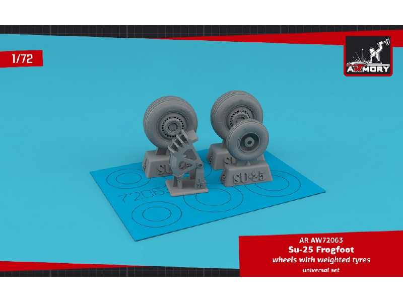 Sukhoj Su-25 Frogfoot Wheels W/ Weighted Tires & Mudguard - zdjęcie 1 Sukhoj Su-25 Frogfoot Wheels W/ Weighted Tires & Mudguard - zdjęcie 1