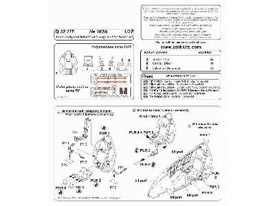 He 162A  Rear cockpit bulkhead including seat 1/32 for Revell ki - zdjęcie 2