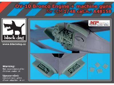 Ov-10 Bronco Engine + Machine Guns For Icm - zdjęcie 1