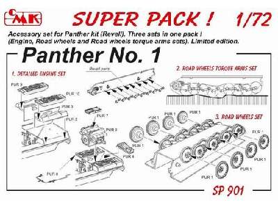 SUPER PACK Panther No.1 for Revell kit 1/72 - zdjęcie 1