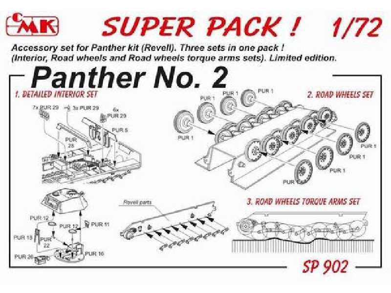 SUPER PACK Panther No. 2 for Revell kit 1/72 - zdjęcie 1