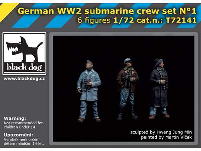 German Wwii Submarine Crew Set N°1 (6 Figures) - zdjęcie 1