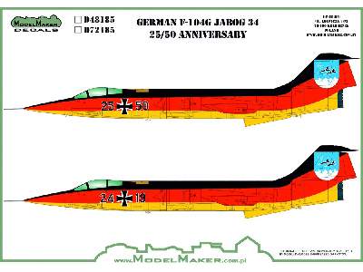 F-104 German Jabog 34 25/50 Aniversary - zdjęcie 2