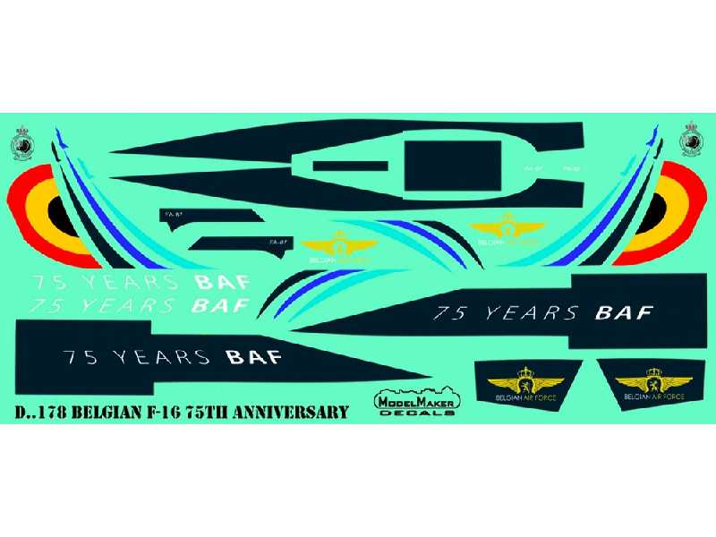 Belgian F-16 75th Anniversary - zdjęcie 1 Belgian F-16 75th Anniversary - zdjęcie 1