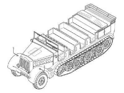 Sd.Kfz.9 Artillery vers. convers.set - zdjęcie 1