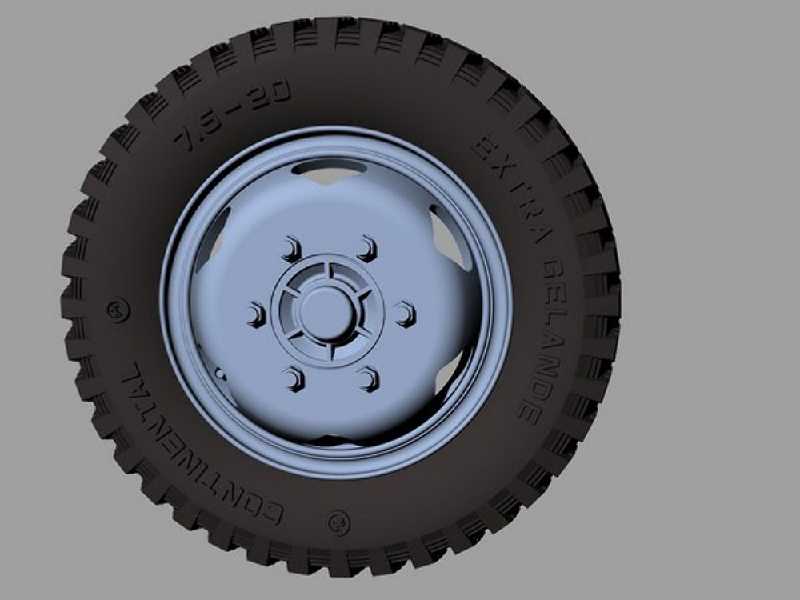 Opel Blitz Road Wheels Early (Gelande Pattern - zdjęcie 1 Opel Blitz Road Wheels Early (Gelande Pattern - zdjęcie 1