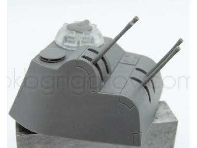 Turret For Pz.V Panther, 2 Cm Flakvierling, Rheinmetall Proposal - zdjęcie 4
