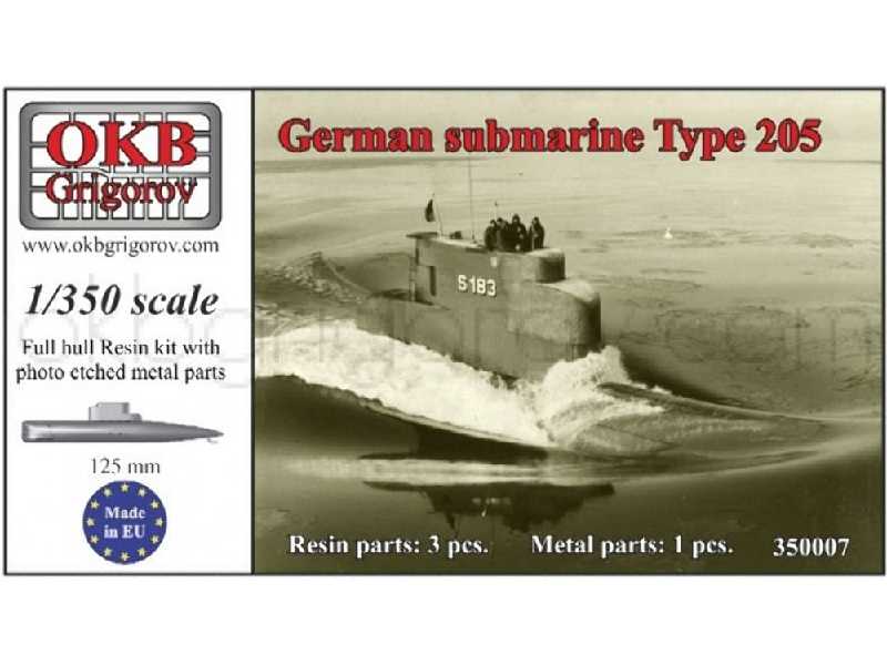 German Submarine Type 205 - zdjęcie 1 German Submarine Type 205 - zdjęcie 1
