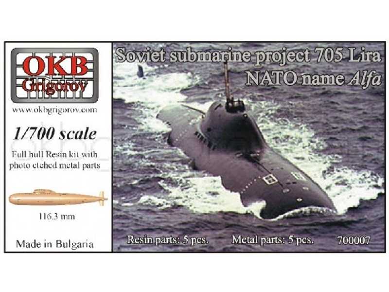 Soviet Submarine Project 705k Lira (Nato Name Alfa) - zdjęcie 1 Soviet Submarine Project 705k Lira (Nato Name Alfa) - zdjęcie 1