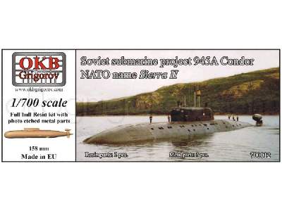 Soviet Submarine Project 945a Condor (Nato Name Sierra Ii) - zdjęcie 1