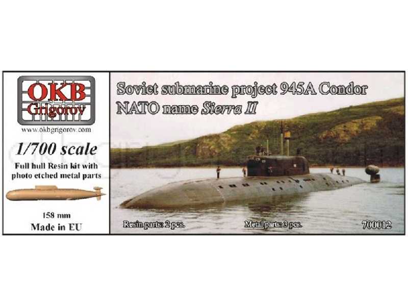 Soviet Submarine Project 945a Condor (Nato Name Sierra Ii) - zdjęcie 1 Soviet Submarine Project 945a Condor (Nato Name Sierra Ii) - zdjęcie 1
