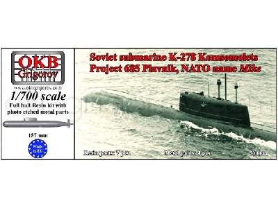 Soviet Submarine K-278 Komsomolets, Project 685 Plavnik (Nato Name Mike) - zdjęcie 1