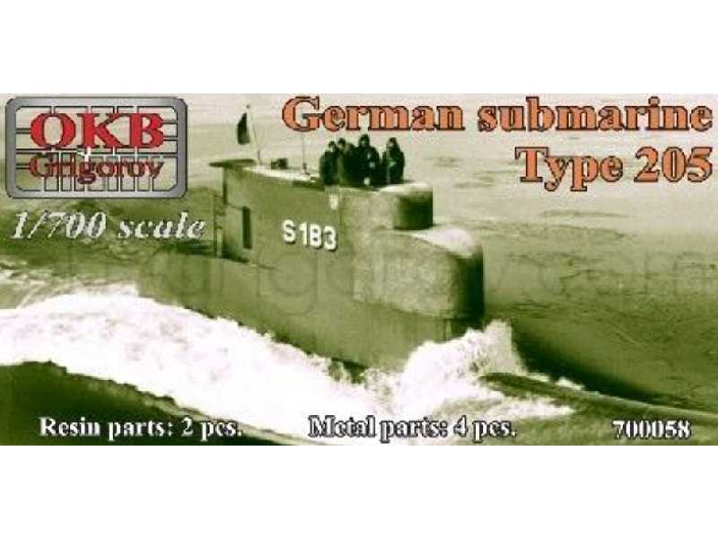 German Submarine Type 205 - zdjęcie 1 German Submarine Type 205 - zdjęcie 1