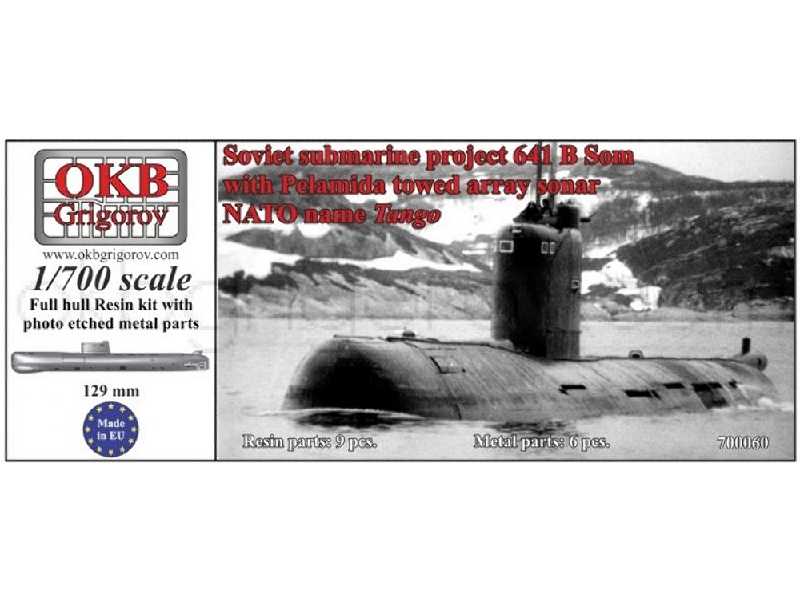 Soviet Submarine Project 641 B Son With Pelamida Towed Array Sonar (Nato Name Tango) - zdjęcie 1 Soviet Submarine Project 641 B Son With Pelamida Towed Array Sonar (Nato Name Tango) - zdjęcie 1