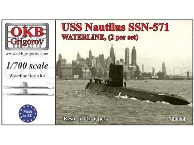 Uss Nautilius Ssn-571,waterline, (2 Per Set) - zdjęcie 1