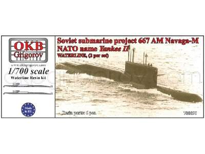 Soviet Submarine Project 667 Am Navaga-m (Nato Name Yankee Ii),waterline, (2 Per Set) - zdjęcie 1