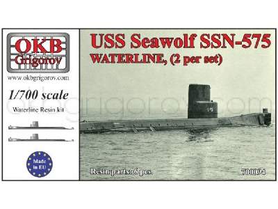 Uss Seawolf Ssn-575,waterline, (2 Per Set) - zdjęcie 1