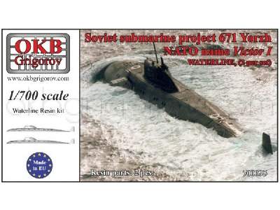 Soviet Submarine Project 671 Yorzh (Nato Name Victor I),waterline, (2 Per Set) - zdjęcie 1