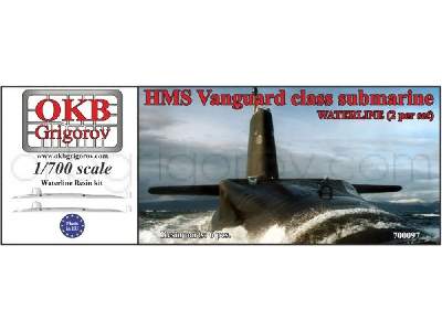 Hms Vanguard Class Submarine,waterline, (2 Per Set) - zdjęcie 1