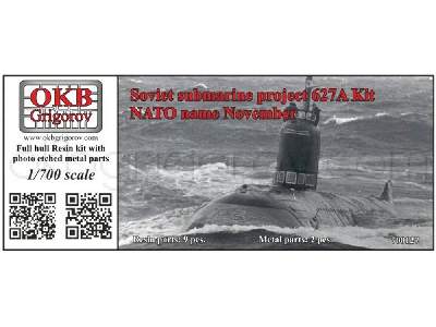 Soviet Submarine Project 627a Kit (Nato Name November) - zdjęcie 1