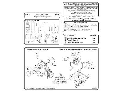 M1A Abrams  Engine set 1/72 for Hasegawa kit - zdjęcie 2