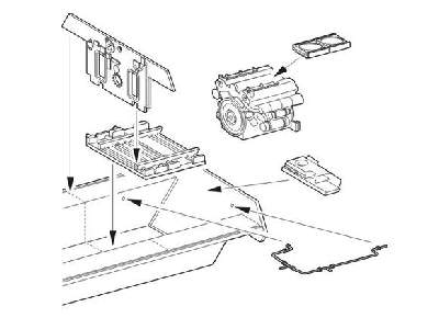 S.Kfz.173 Jagdpanther engine set Dragon - zdjęcie 1