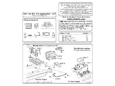 S.Kfz.173 Jagdpanther engine set Dragon - zdjęcie 2