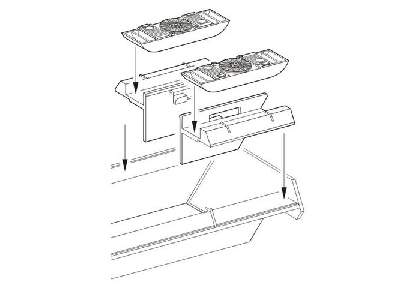 Sd.Kfz. 173 Jagdpanther  Engine cooling set for Dragon kit 1/72 - zdjęcie 1