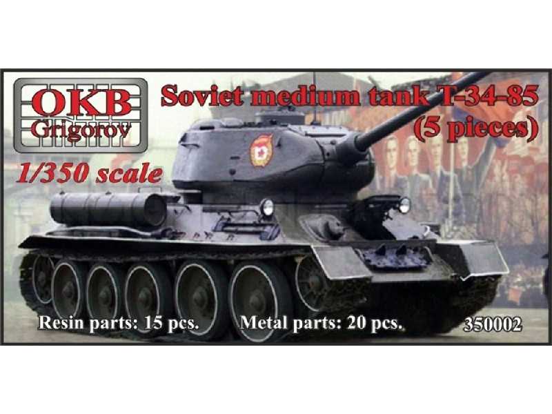 Soviet Medium Tank T-34-85 (5 Pieces) - zdjęcie 1 Soviet Medium Tank T-34-85 (5 Pieces) - zdjęcie 1