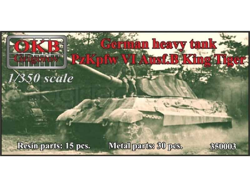 German Heavy Tank Pzkpfw Vi Ausf. B King Tiger (5 Pieces) - zdjęcie 1 German Heavy Tank Pzkpfw Vi Ausf. B King Tiger (5 Pieces) - zdjęcie 1