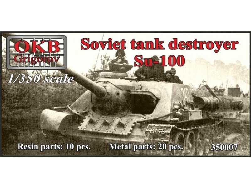 Soviet Tank Destroyer Su-100 (5 Pieces) - zdjęcie 1 Soviet Tank Destroyer Su-100 (5 Pieces) - zdjęcie 1