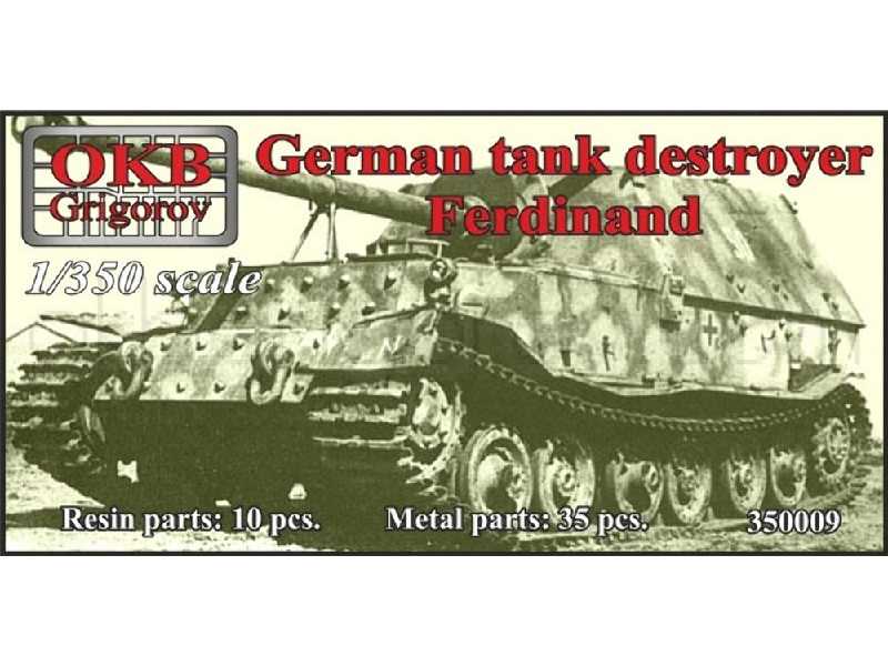 German Tank Destroyer Ferdinand (5 Pieces) - zdjęcie 1 German Tank Destroyer Ferdinand (5 Pieces) - zdjęcie 1