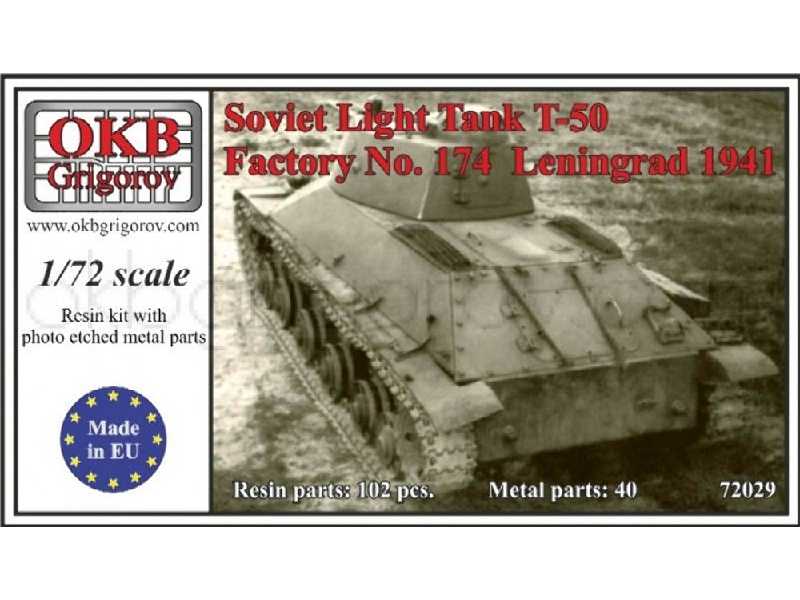 Soviet Light Tank T-50, Factory No. 174 Leningrad 1941 - zdjęcie 1 Soviet Light Tank T-50, Factory No. 174 Leningrad 1941 - zdjęcie 1