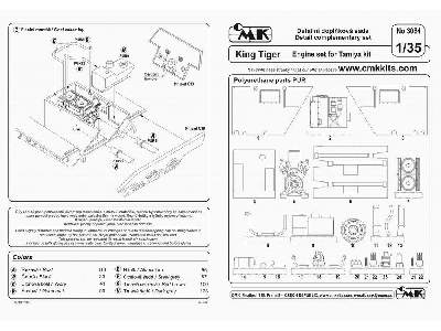 King Tiger Engine Set (Tamiya) - zdjęcie 2
