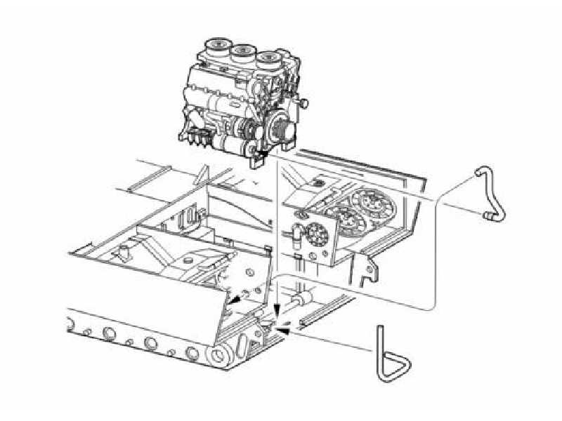 Tiger I engine for Tamiya - zdjęcie 1 Tiger I engine for Tamiya - zdjęcie 1