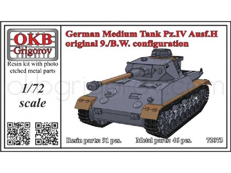 German Medium Tank Pz.Iv Ausf.H, Original 9./B.W. Configuration - zdjęcie 1