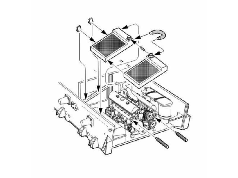 Stug IV - engine set for Tamiya - zdjęcie 1