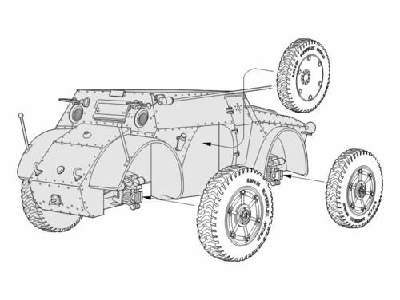 Autoblinda AB.41 Wheels set (Ita) - zdjęcie 1