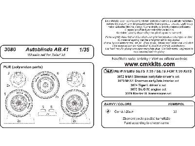 Autoblinda AB.41 Wheels set (Ita) - zdjęcie 2