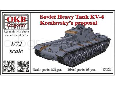 Soviet Heavy Tank Kv-4, Kreslavsky&#8217;s Proposal - zdjęcie 1
