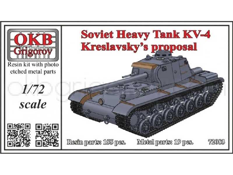 Soviet Heavy Tank Kv-4, Kreslavsky’s Proposal - zdjęcie 1 Soviet Heavy Tank Kv-4, Kreslavsky’s Proposal - zdjęcie 1
