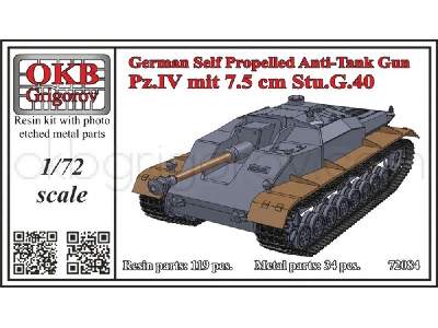 German Self Propelled Anti-tank Gun Pz.Iv Mit 7.5 Cm Stu.G.40 - zdjęcie 1