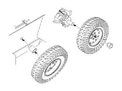 Humber Mk.I Scout Car wheel set - zdjęcie 1