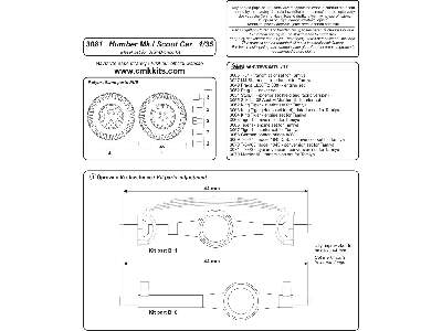 Humber Mk.I Scout Car wheel set - zdjęcie 2