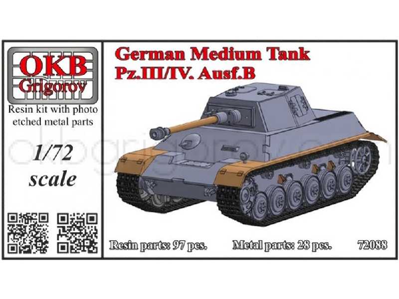 German Medium Tank Pz.Iii/Iv, Ausf.B - zdjęcie 1 German Medium Tank Pz.Iii/Iv, Ausf.B - zdjęcie 1