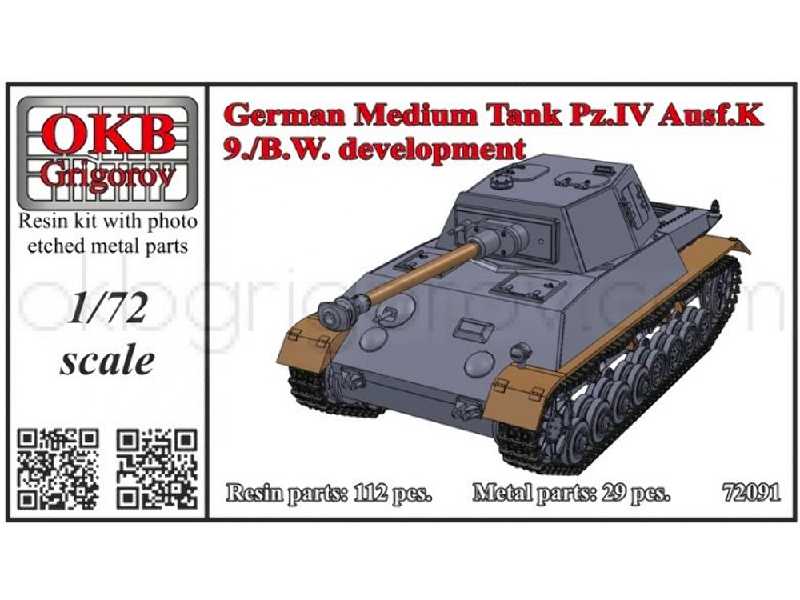 German Medium Tank Pz.Iv Ausf.K, 9./B.W. Development - zdjęcie 1 German Medium Tank Pz.Iv Ausf.K, 9./B.W. Development - zdjęcie 1