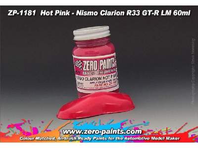 1181 - Hot Pink - Nismo Clarion R33 Gt-r Lm Paint - zdjęcie 1