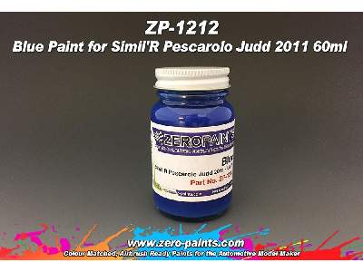 1212 -blue Paint For Simil'r Pescarolo Judd 2011 - zdjęcie 1