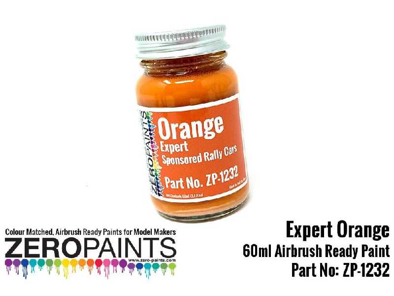 1232 - Orange Paint For Expert Sponsored Rally Cars - zdjęcie 1